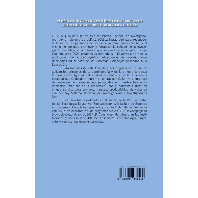40 Aniversario del sistema nacional de investigadoras e investigadores